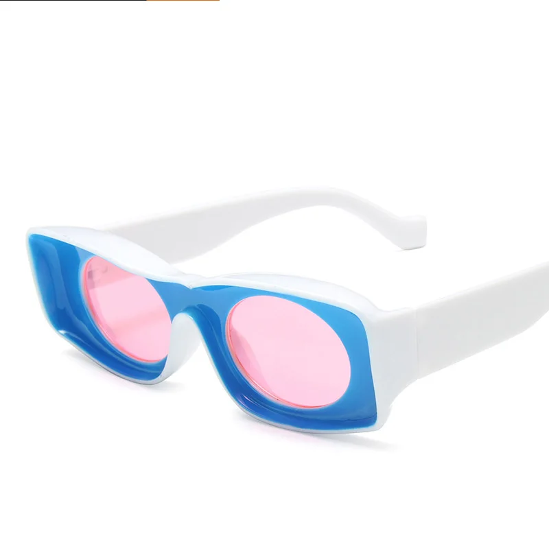Novo Konkavno Okvir sončna Očala Fant Dekle Univerzalno Pretirana Oblike, sončna Očala Moda Smešno Očala UV400