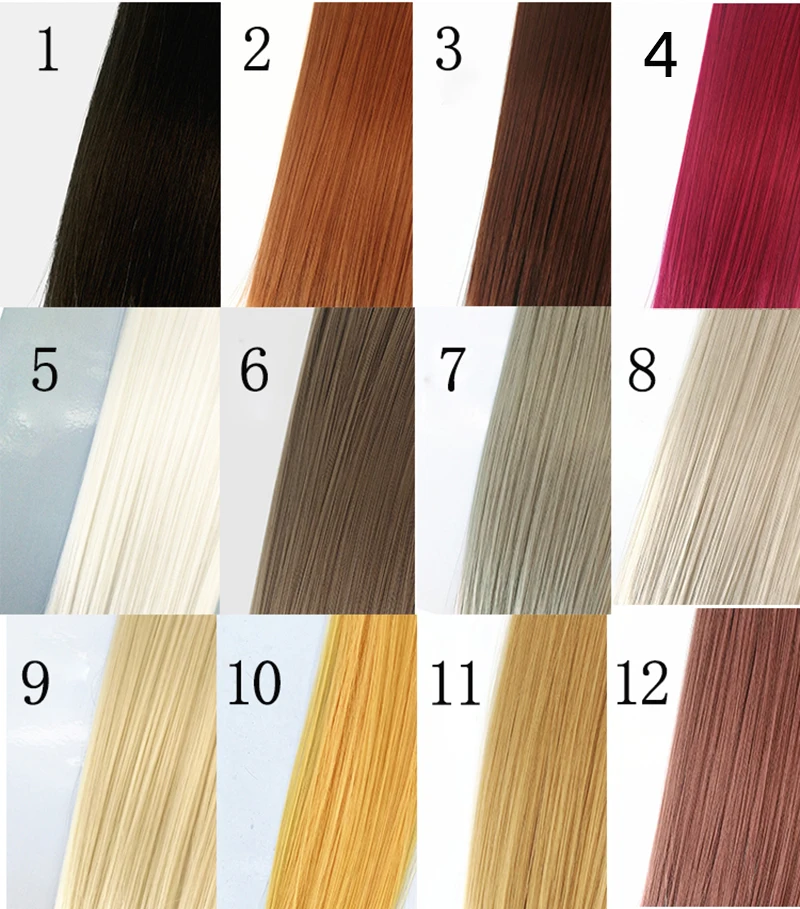 Novo bjd sd lasuljo 1/3 1/4 1/6 lutka lasuljo visoko temperaturo vlakna rdeče mid-dolžina kodrasti lasje Valoviti lasje za punčko Pribor Multi-color