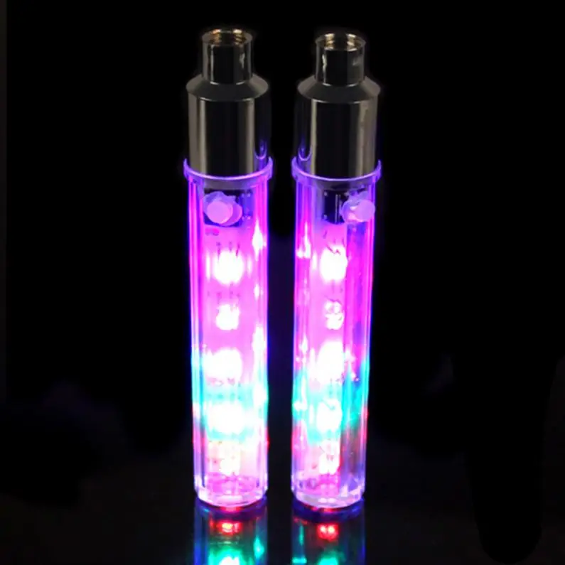 2pcs Kolo Kolo Kolo Pnevmatike Ventil Skp Govoril Neon 5 LED Luči Svetilka