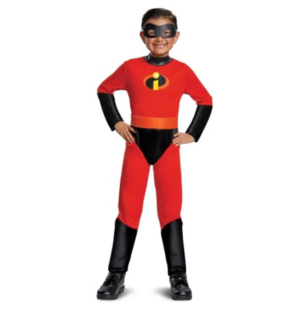 NOVO Otrok Halloween Kostum Gospod Neverjetno jumpsuit Kostum fantje Dash Cosplay Otroci Superheroj Kostum