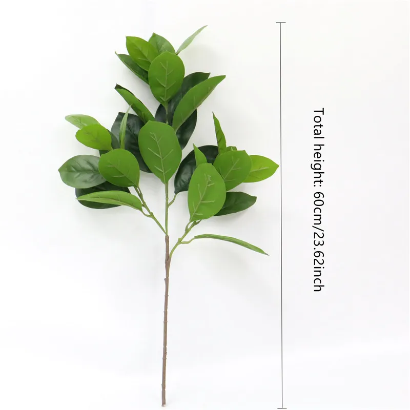 60 cm, Umetni Kruhovec Listov Vrt Doma Božični Okraski, rastline Cvet Stene Rastlin Steno Ujemanje Simulacija iz lateksa Listi