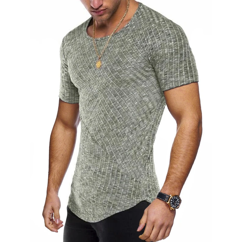 Priložnostne Navaden T-majice Fitnes Moški Modni Street Nositi Tee Srajce Homme Kratek Rokav Krog Vratu Moških Oblačil 2020