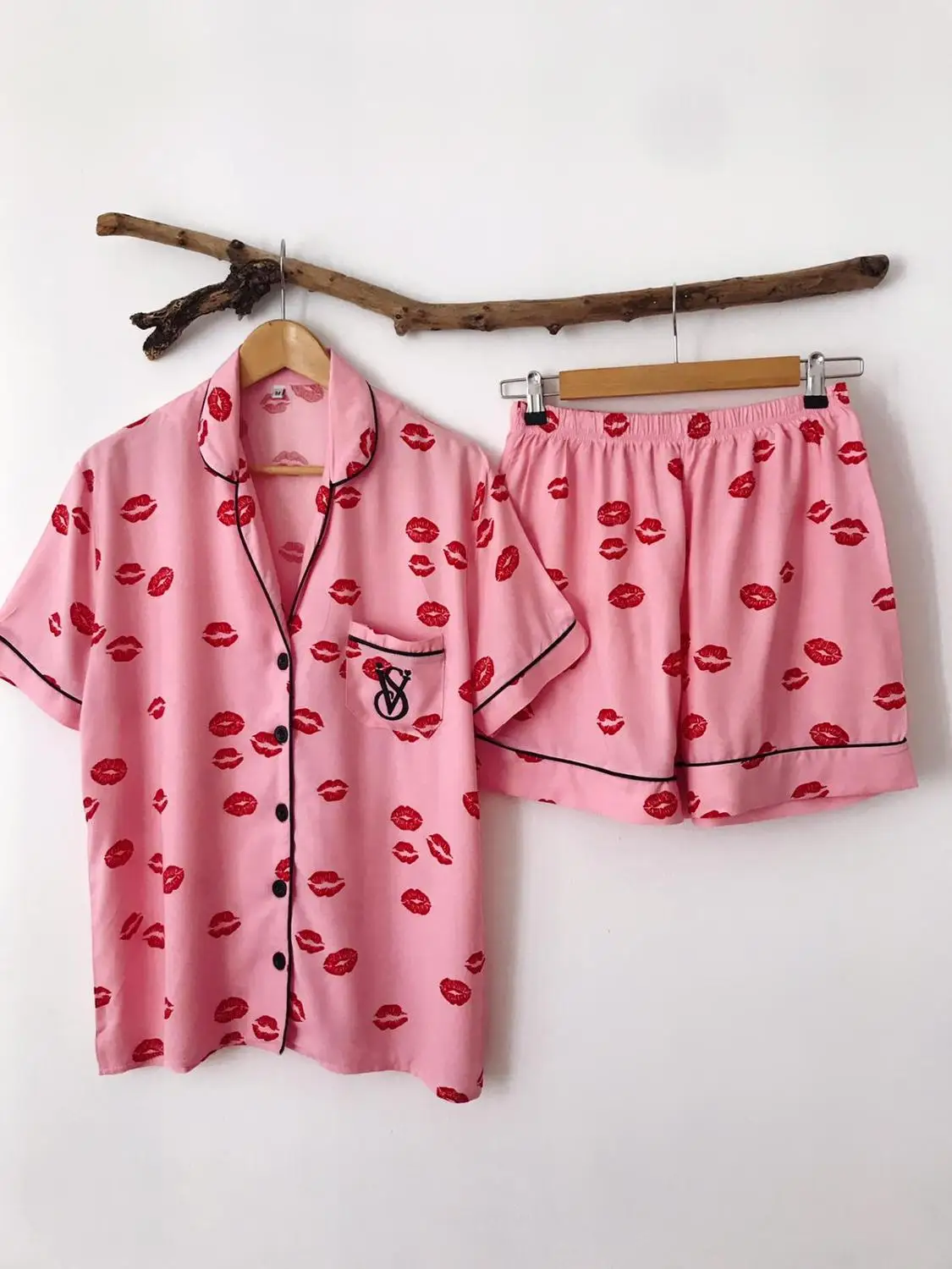 Sleepwear set za ženske do leta 2020 jeseni visoko kakovostnega bombaža, kratek rokav pižamo nastavite sleepwear nightgow ženski domov nositi more