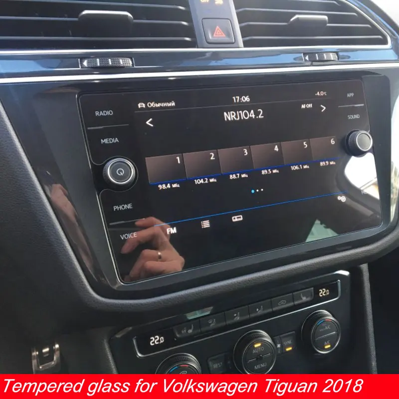 Myslc Kaljeno Steklo film Za Volkswagen Tiguan Screen Protector Avto gps Navigacijski DVD Stereo Radio tablet pad ebook reader