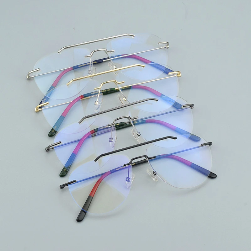 Blagovne znamke Rimless optičnih očal okvir Ženske, očala na recept kratkovidnost računalnik oči očala okvirji za moške okviri za očala