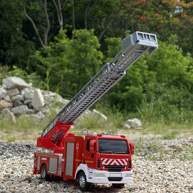 Visoko simulacija 1:32 zlitine gasilsko model,lestev tovornjak vode igrača tovornjak,tovornjak reševanje model,brezplačna dostava
