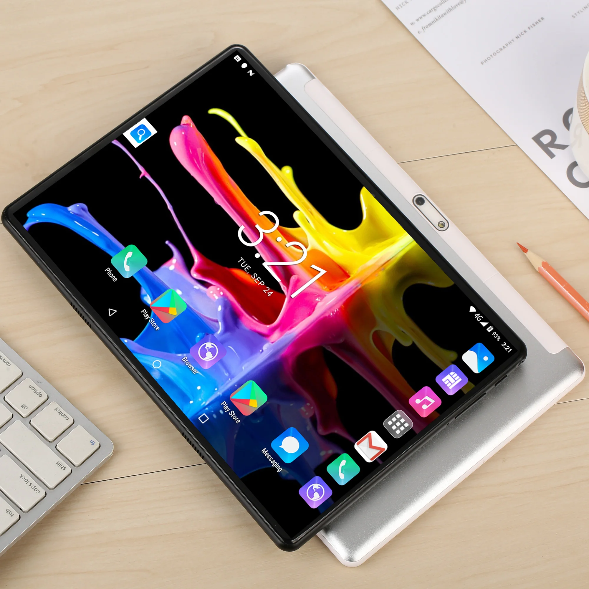 Nov Google Tablet Pc 10.1 Palčni Quad Core Android 7.0 Dvojno 3G Telefon Klic Mobile Tablet Android Google Play, GPS, WiFi, Bluetooth