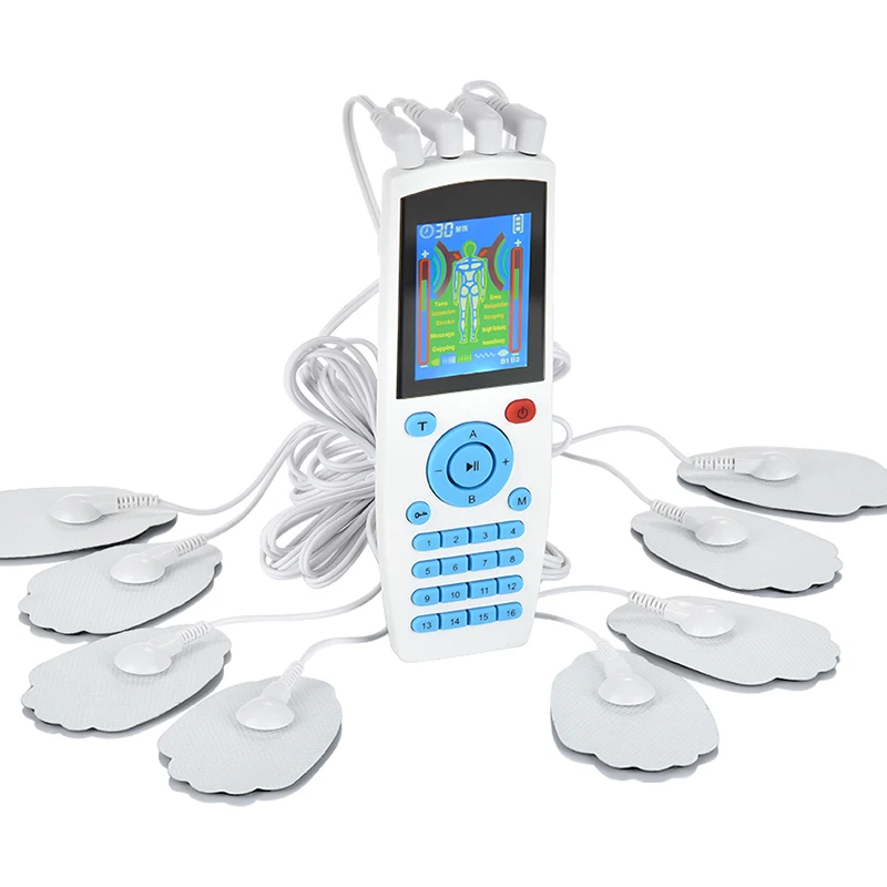 16 Modeli 8 blazine, Električni herald Tens Stimulator Mišic (Ems) Akupunktura, Masaža Telesa Digitalni Terapija Pralni Electrostimulator