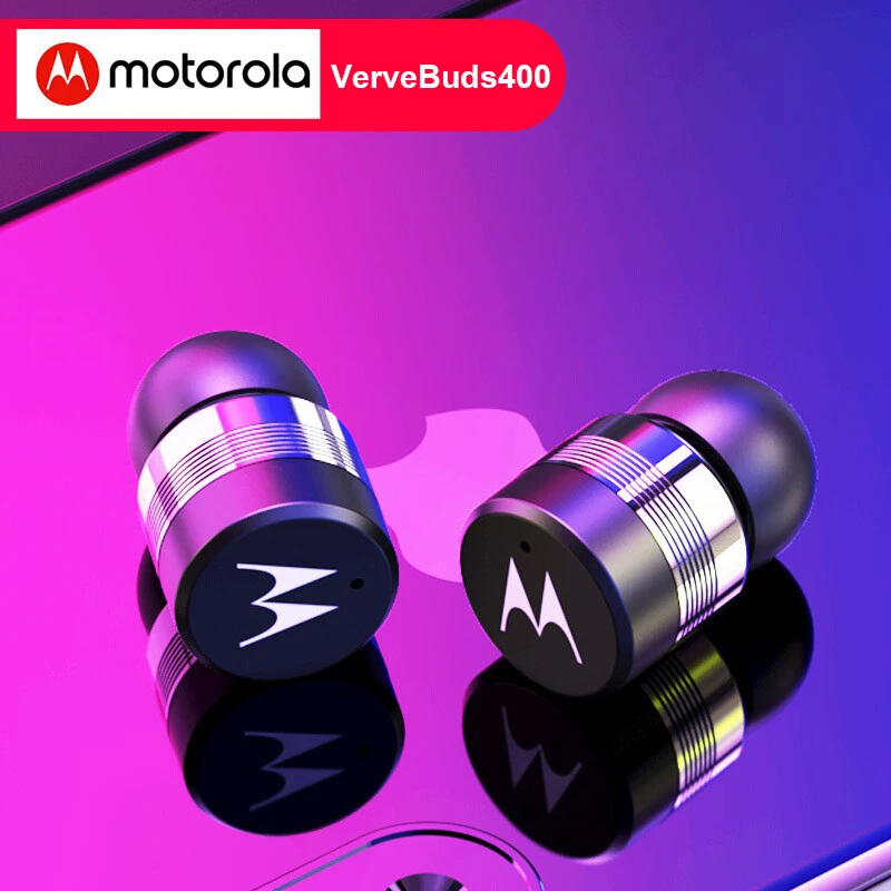 Motorola VerveBuds 400 Brezžične Slušalke z vmesnikom Bluetooth 5.0 Slušalke IPX6 Nepremočljiva Podporo Siri AI Asistent za Huawei Xiaomi