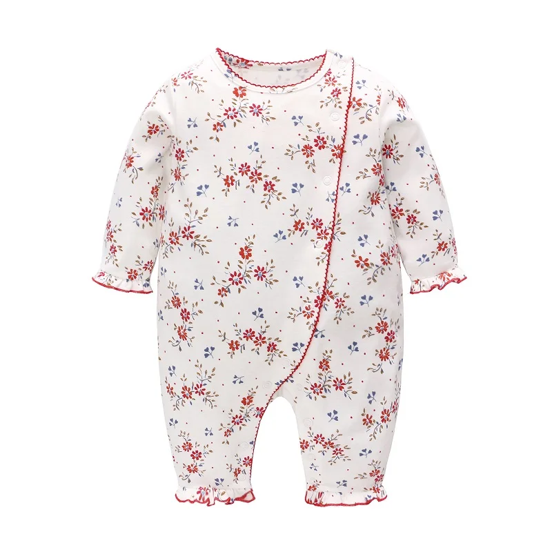 Vlinder Baby Dekleta, igralne obleke Otroška Oblačila Newborn Baby Girl Obleke Bombaž Dolg Rokav Roza Jumpsuits Dojenčka Pižamo 3M~12M