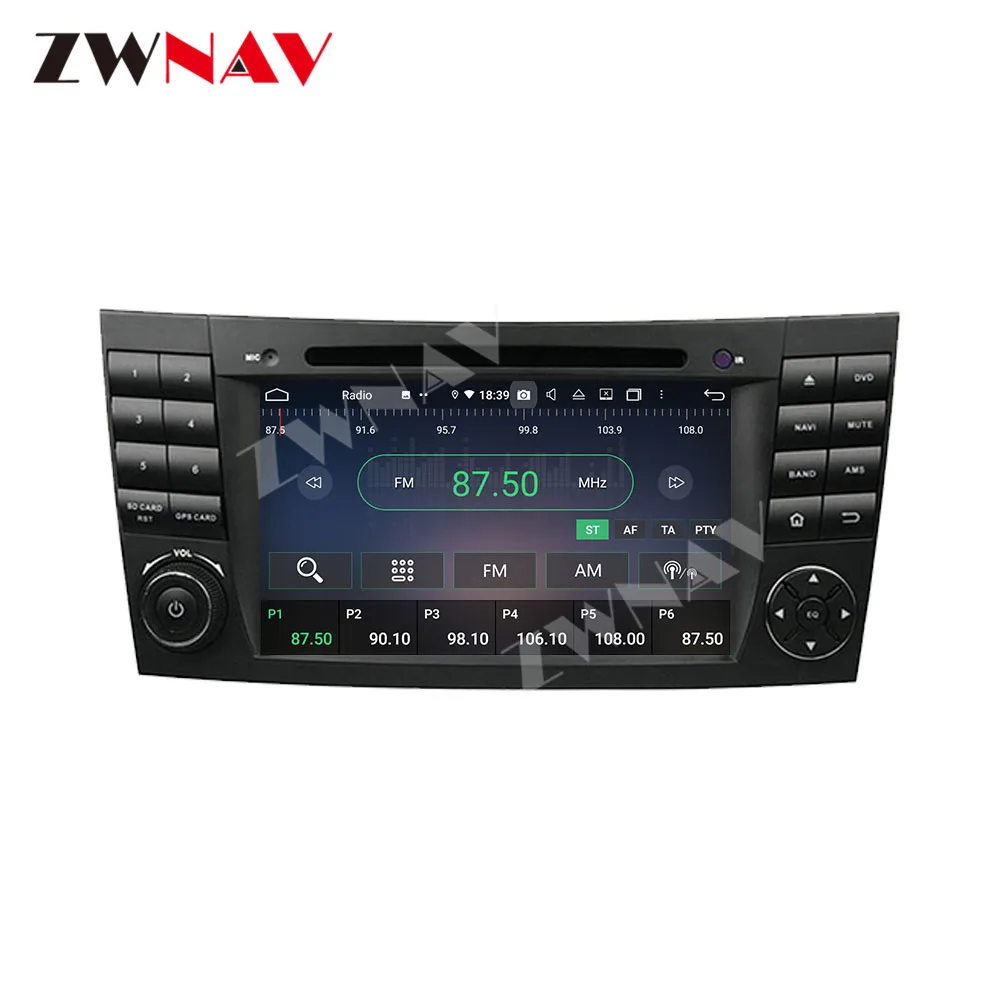 Carplay Android 10 zaslon Avto Multimedijski Predvajalnik DVD-jev za MERCEDES W211 Navigacijo GPS WiFi, BT Auto Radio Audio Stereo Glasbe Vodja enote