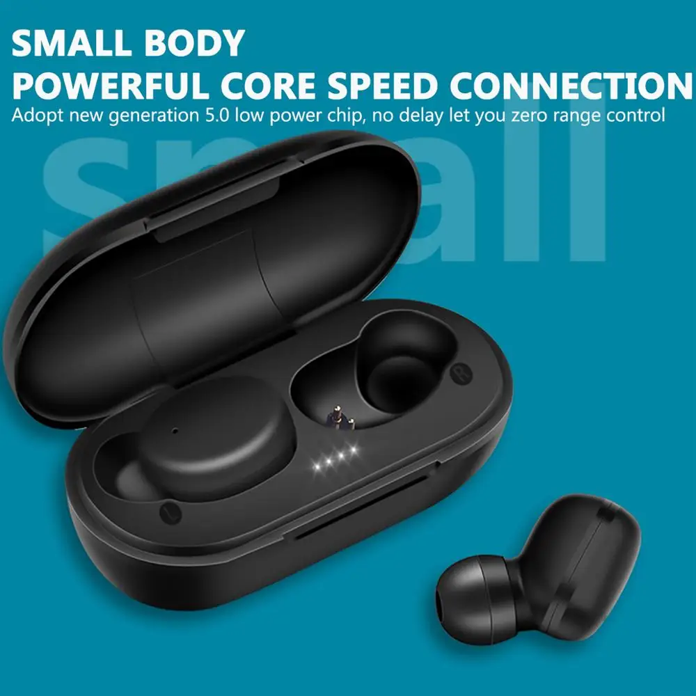 Nov A6X TWS Brezžične Slušalke Bluetooth V5.0 Stereo Slušalke Touch HD šumov Slušalke za iOS in Android PK A6S E6S
