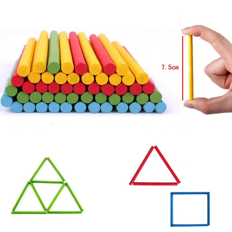 Montessori Igrače Matematika Izobraževalna Lesene Igrače za Otroke Zgodnjega Učenja Puzzle Otroci Številko Štetje Palice učni Pripomočki