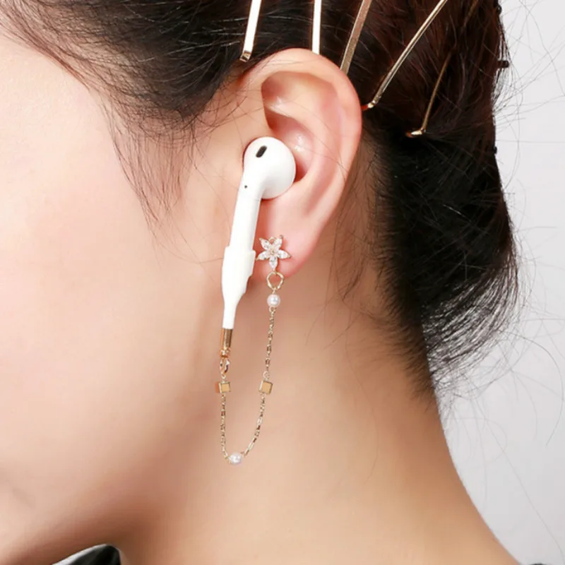 Anti-izgubil Imetnik Slušalke Stojala Trak za Apple iphone XS Max X XR Airpods 2/3 Pro Brezžične Slušalke Gori Uho Kavelj uhan