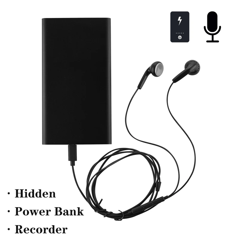 32GB Moči Banke Tip Snemanja Pero Slušalke OTG Kabel USB Flash Disk 5000 mAh Strokovno Digitalni Avdio Snemalnik