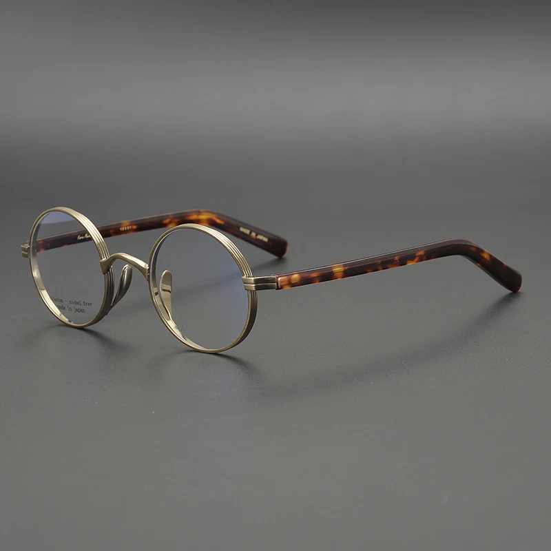 Zerosun Titana Očala Okvir Moški Ženske Okrogle Očala Moških Janpanese Blagovne Znamke Unisex Nerd Očala Ultralahkih Retro Očala