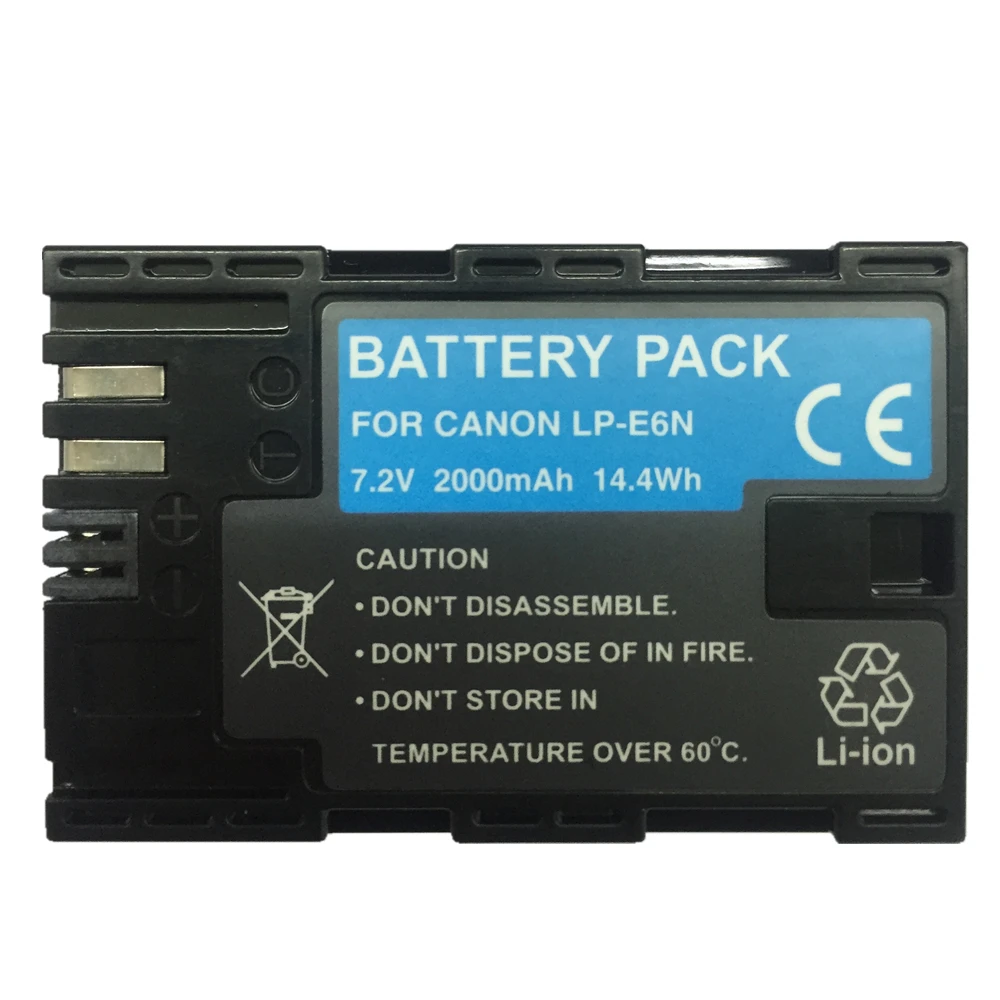 LP-E6N LPE6N Digitalni Fotoaparat Baterij LP-E6 LPE6 litij-ionska baterija Za Canon EOS 5D Mark II III 7D 60D 6D 5D4 70 D 80D 5DR 7D2