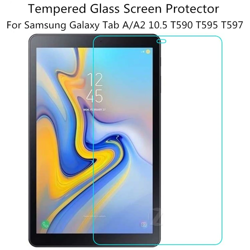 Tablični Kaljeno Steklo Za Samsung Galaxy Tab 10,5 2018 Screen Protector For Samsung Tab A2 10.5 T590 T595 T597 SM-T590 Flim