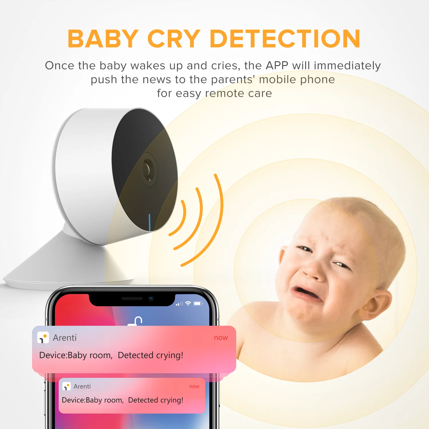 1080P IP Cam Wifi, Mini Kamero Mini Indoor za Dom/Hišni nadzorna Kamera Brezžična s Baby Monitor & Cloud Kamera Wifi Kamera