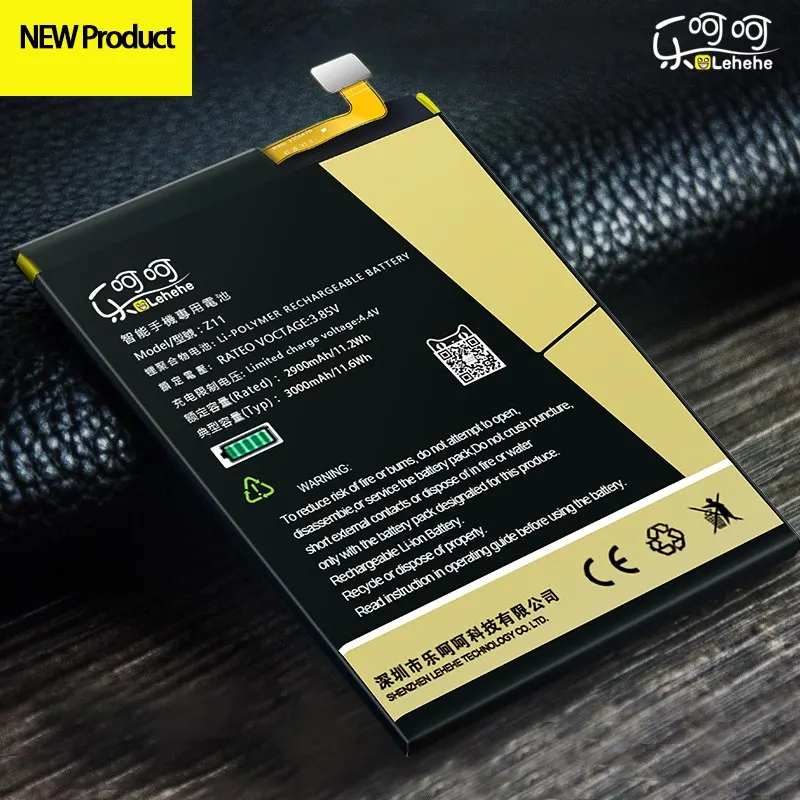 Novo LEHEHE Baterija za ZTE Nubia Z11 Li3829T44P6h806435 NX531J Visoke Kakovosti 3000mAh 3400mAh Baterija za ponovno Polnjenje z Orodji Darilo