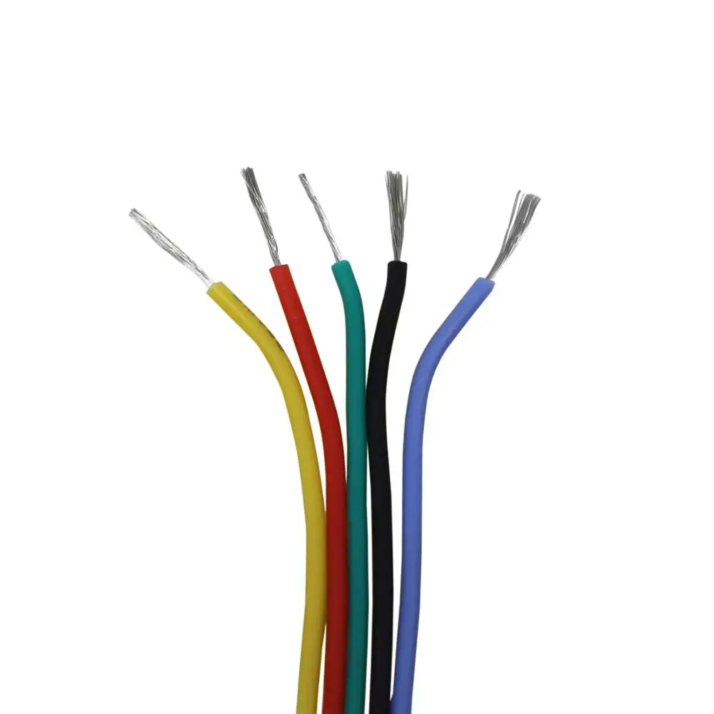 20 metrov 65.6 ft 18AWG fleksibilno silikonsko žice, pocinkane bakrene žice kabel nasedli 10 barvo neobvezno DIY žične povezave