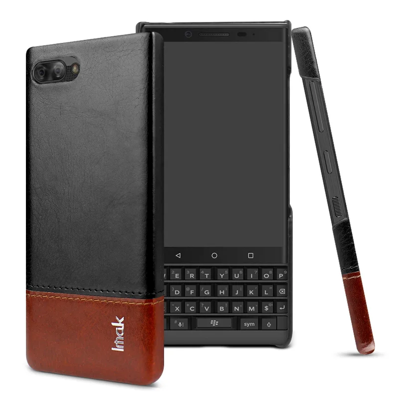 Imak Ruiyi Serije Jedrnato Svetlobno Razkošje PU Hrbtni Pokrovček Primeru za Blackberry Tipko Le Dve Slim Case za Blackberry Key2 Le Lupine