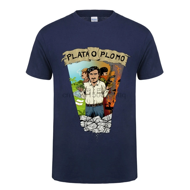 Moški T-shirt 2020 Modnih oblačil Pablo Escobar majica s kratkimi rokavi moški Netflix Film Hip Hop Zahodu Zamotek majica Bombaža, Kratek Rokav Vrhovi tee