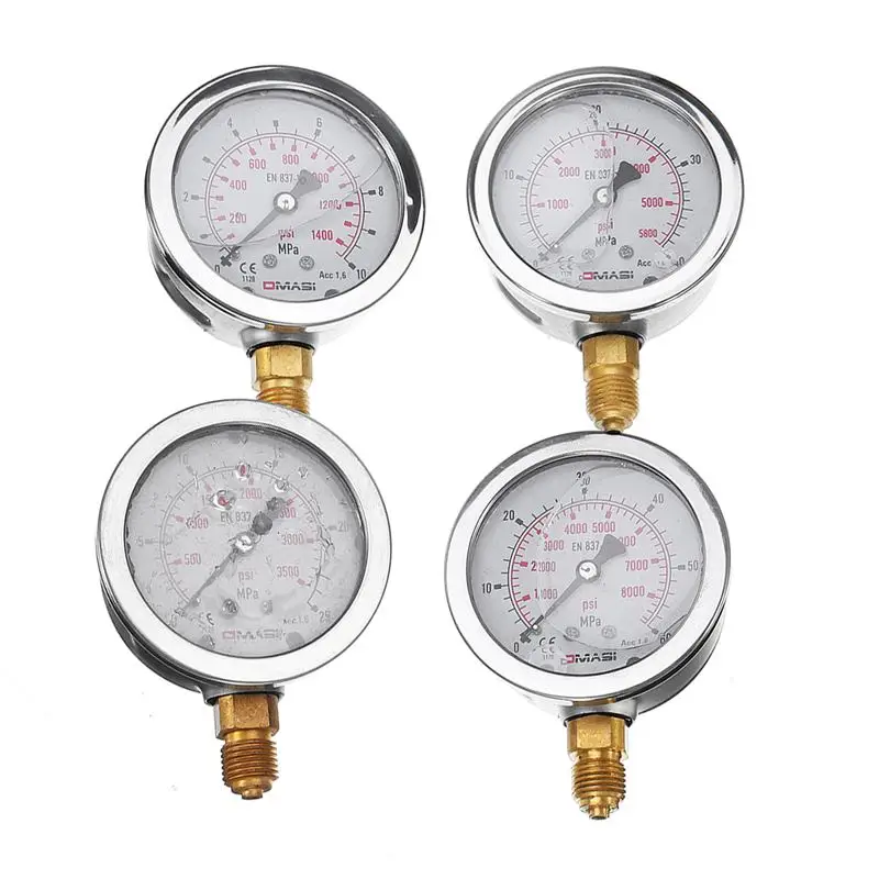 Prenosni vodni tlak merilnik Bagri, Hidravlični Tlak Test Kit w/ Testiranje Točke Spojka vakuumske Spojka in merilnik Orodje