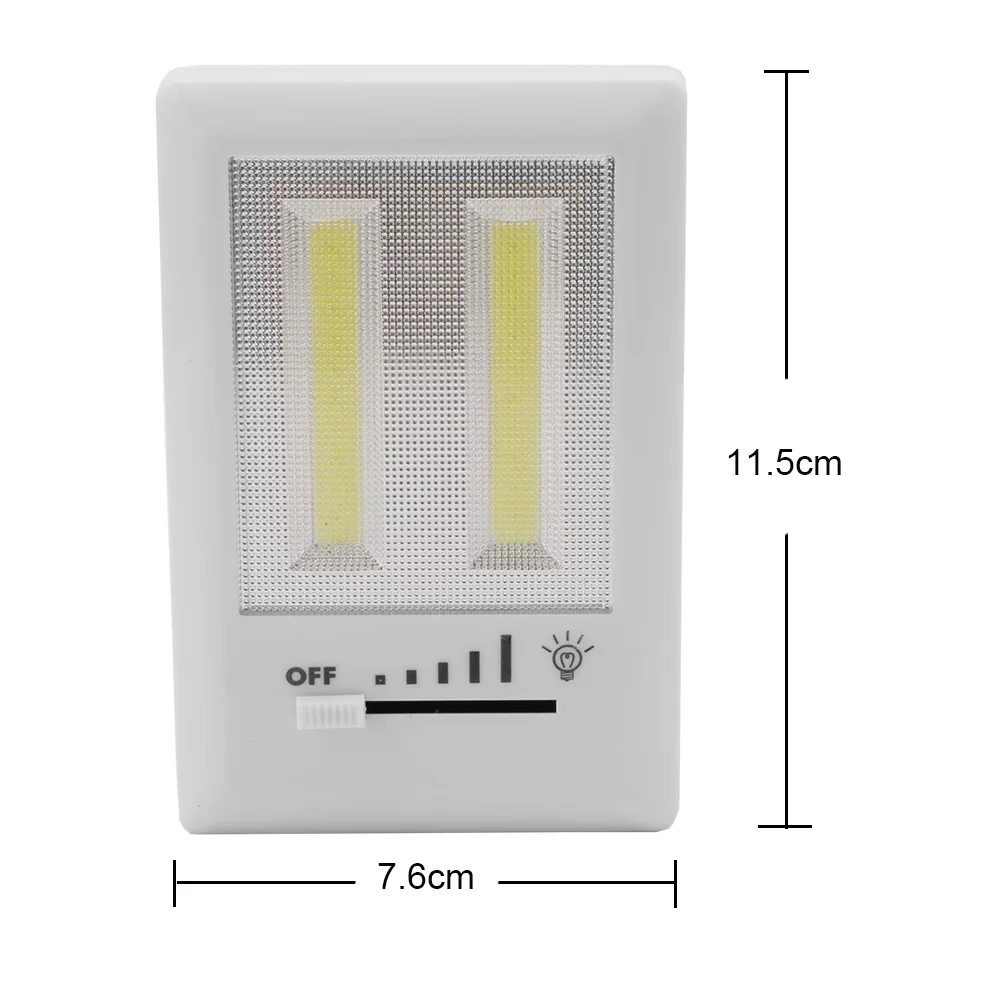 Mini COB LED Magnetni Nočne Luči Tabor Lučka AAA Baterije, ki Upravlja z Stikalo Čarobno Trak za Garažo Omarico, Omaro Svetlobe