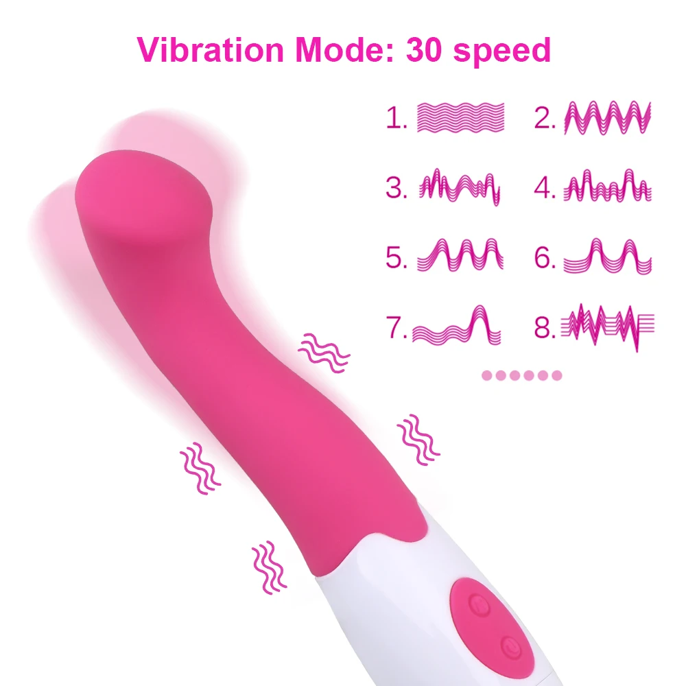 IKOKY Dildo, Vibrator 30 Hitrosti G-spot Sex Igrača za Ženske Ženski Masturbator Vagine, Klitoris Stimulator AV Čarobno Palico Massager