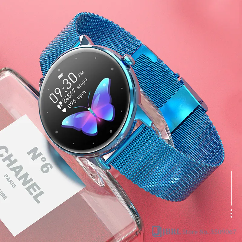 Vrh Nove Pametne Gledam Ženske Smartwatch Elektronika Pametna Ura Za Android IOS Fitnes Tracker Poln na Dotik Bluetooth Smart-gledanje