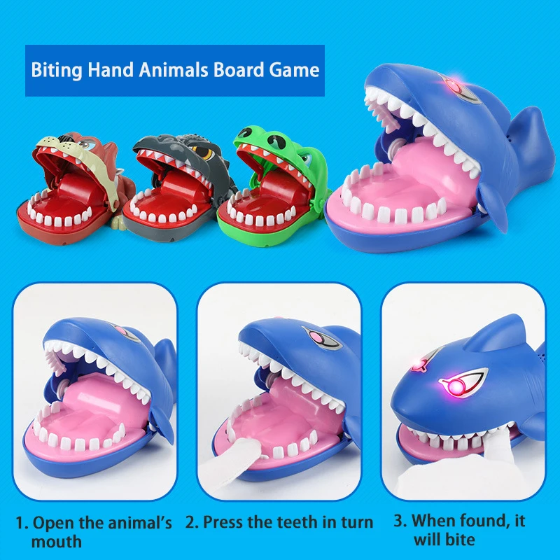 Smešno Igri Velik Krokodil Shark Usta Ugriz v Prst Igra Novost Šale Otroci Risanka Pirat Sod družino igre Igrače Za Otroke