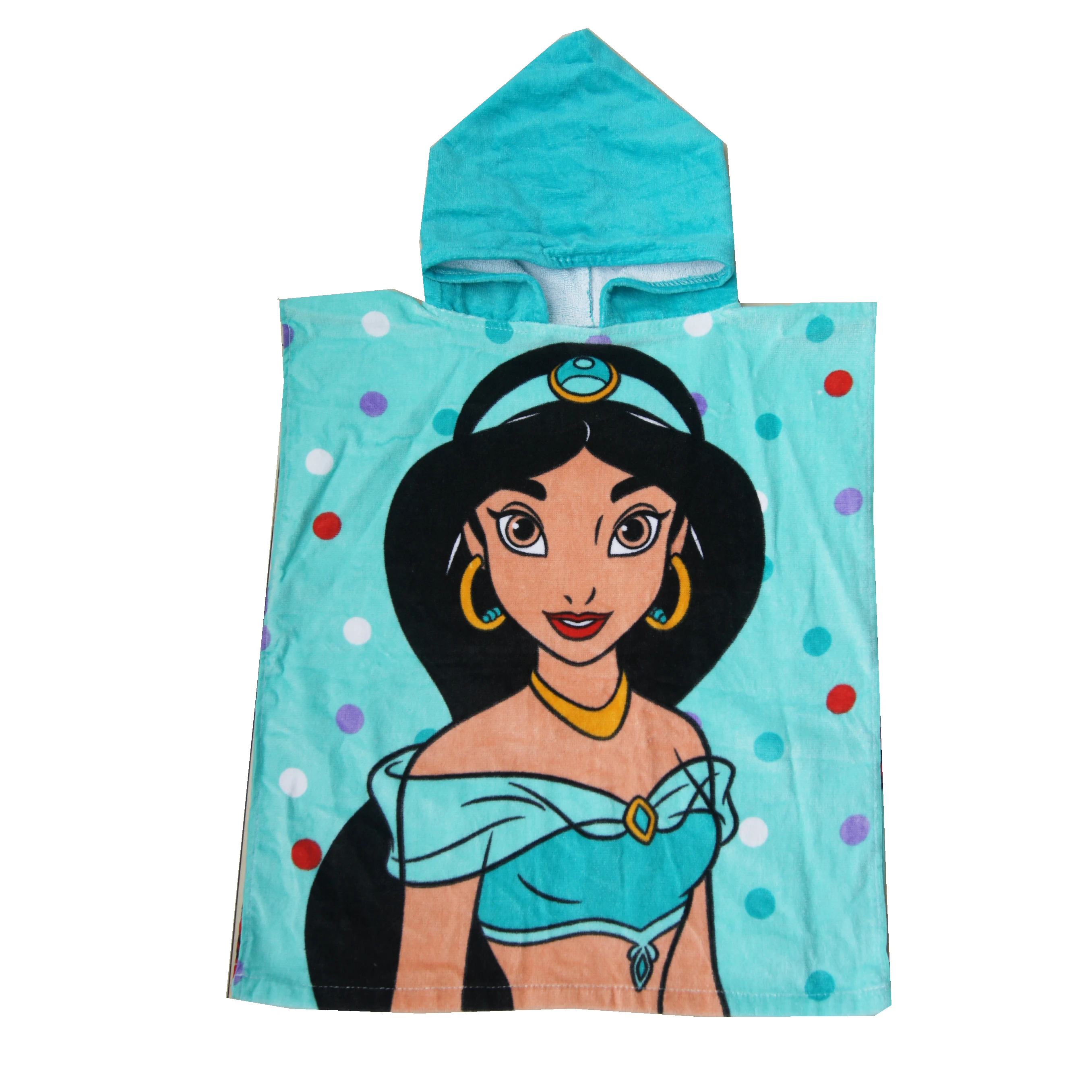 Disney Princesa Jasmina Ariel Woody Predšolski Otroci Hooded frotir Dekleta Plašče Zaviti Kritje za Tuš na Plaži, Plavanje Brisačo