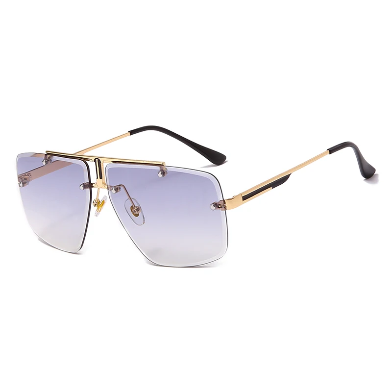 Moda Rimless Kvadratnih Vintage sončna Očala blagovne Znamke Design Moških sončna Očala Luksuzni Moški Sunglass UV400 Odtenki gafas de sol hombre
