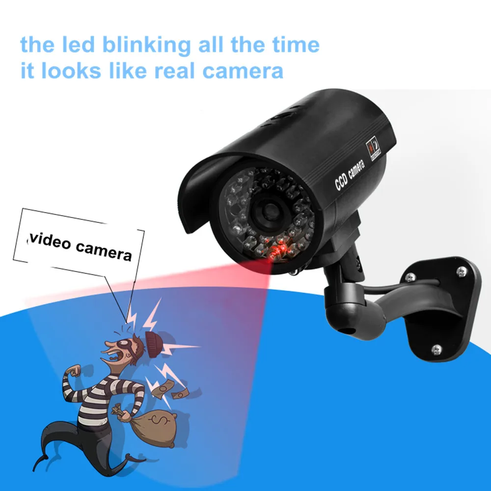 Ponaredek Lutke Simulacije Kamera Bullet Nepremočljiva Zunanja Notranja Varnost CCTV nadzorna Kamera Rdeča LED Utripa