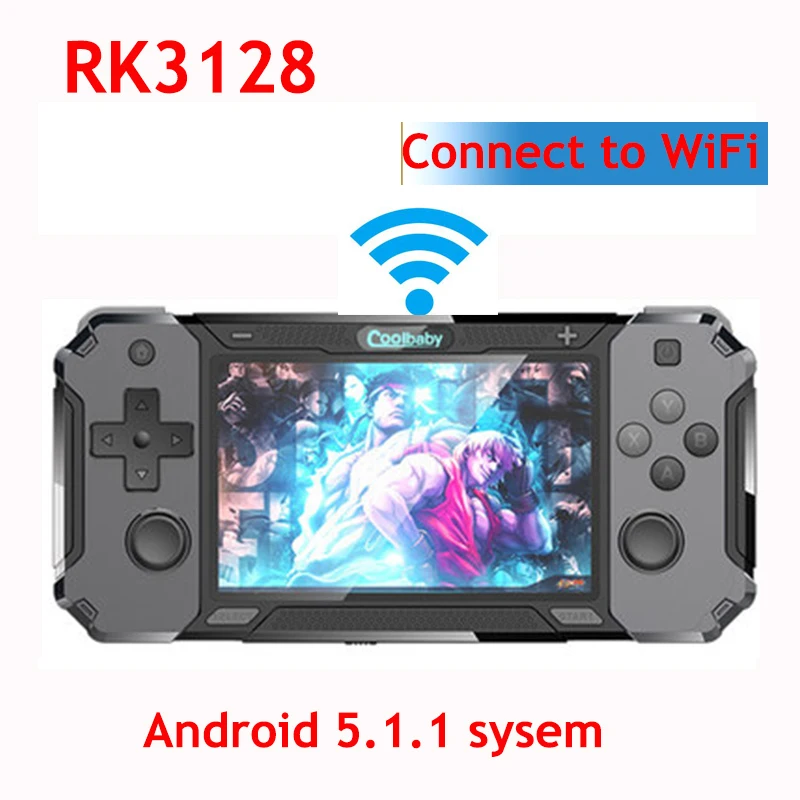 Coolbay RK3128 Android odprtokodni Sistem, ročno igralno konzolo Dvojni igri retro Igre Brezžični Gamepad bolje kot RG350P