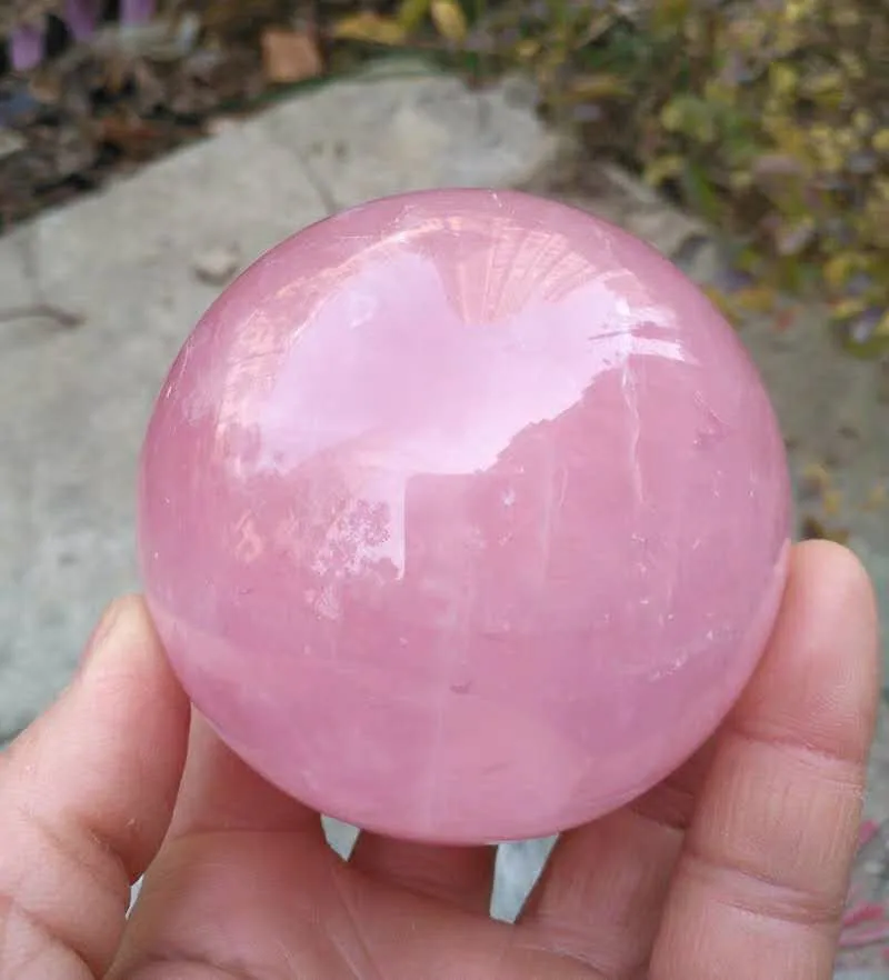 55-60 MM Lepa boutique naravnih rose pink kristalno kroglo naravne crystal reiki zdravljenje