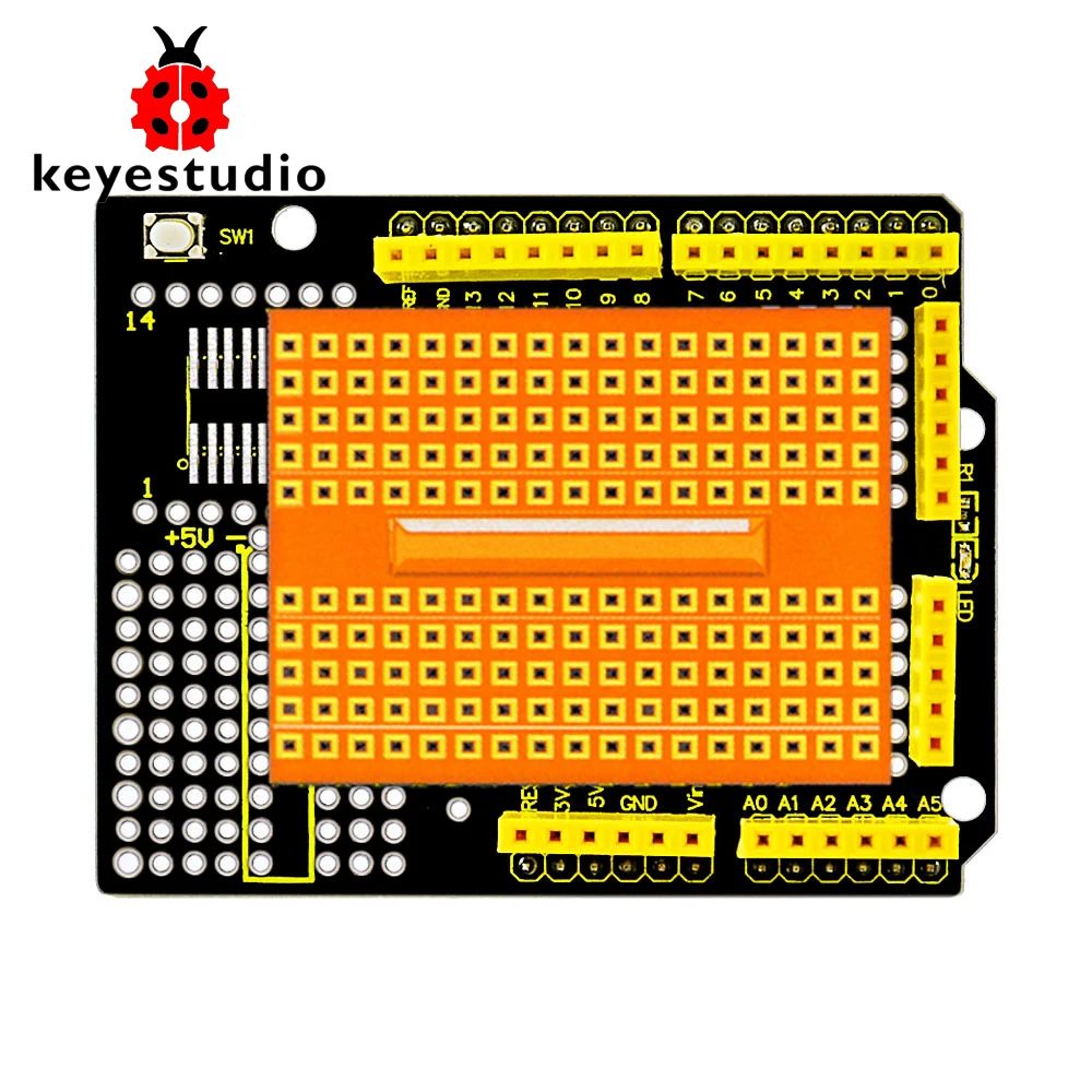 Keyestudio protoshield za Arduino Mega 2560/Arduino Uno R3with Mini 170 luknje breadboard