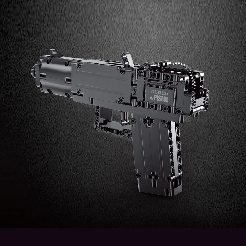 PLESNI KRALJ Ustvarjalni Blok Pištolo Igrače Na Glock Avtomatsko Pištolo Model gradniki Skupščine Opeke Otroci Igrače Božična Darila
