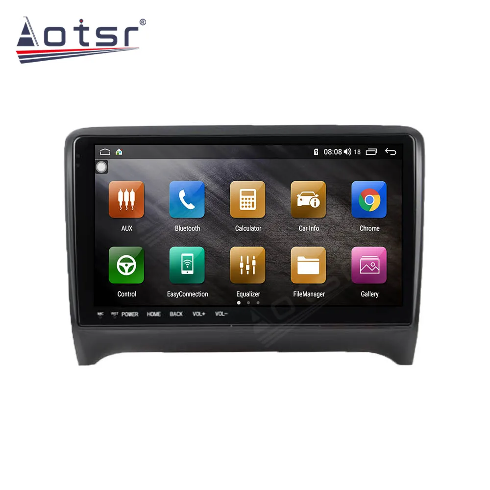 AOTSR Android 10 avtoradio Coche Za Audi TT MK2 8J 2006 - 2012 Multimedijski Predvajalnik, GPS Navigacija DSP CarPlay IPS AutoRadio 4G