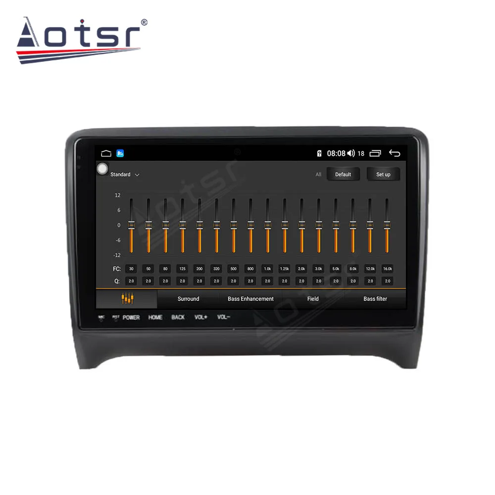 AOTSR Android 10 avtoradio Coche Za Audi TT MK2 8J 2006 - 2012 Multimedijski Predvajalnik, GPS Navigacija DSP CarPlay IPS AutoRadio 4G