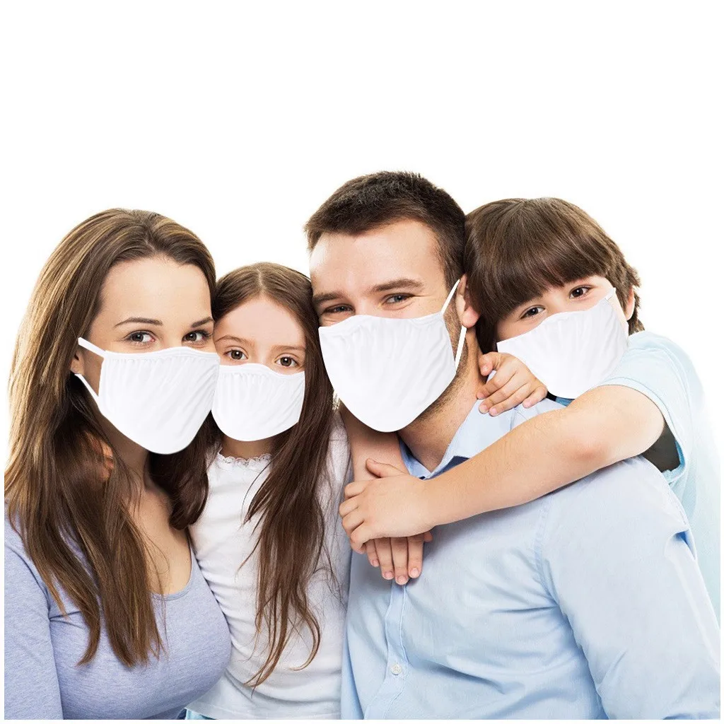 Družina ujemanje barva maska Zamenljivi Filtri za Večkratno uporabo Bombaž Masko 4PC odraslih+4PC Otroci, starši-otrok, usta maske