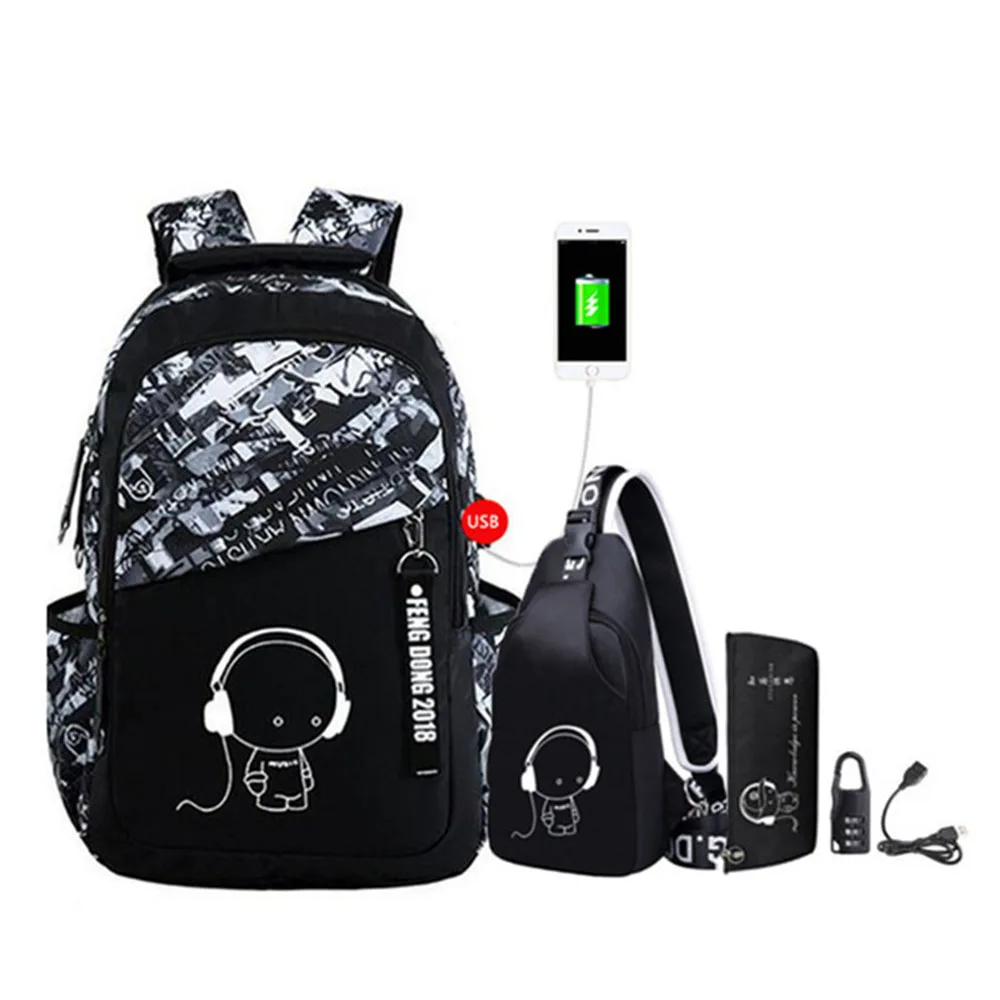 Svetlobna oxford šolske torbe za najstniški fantje velik nahrbtnik za najstnike bagpack visoko šolski nahrbtnik študent priložnostne potovalna torba