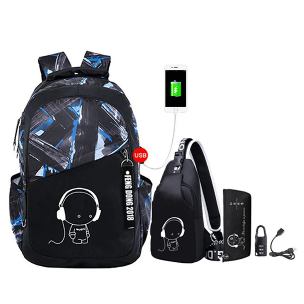 Svetlobna oxford šolske torbe za najstniški fantje velik nahrbtnik za najstnike bagpack visoko šolski nahrbtnik študent priložnostne potovalna torba