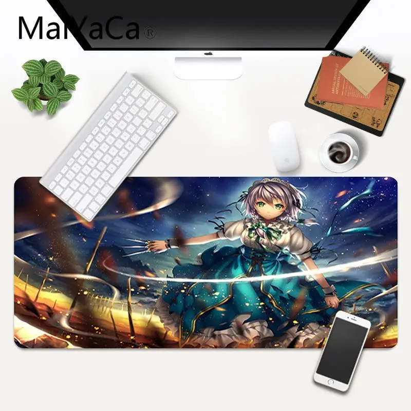 MaiYaCa 2020 Novo Touhou anime mouse pad igralec igra preproge Gaming Miška Mat xl xxl 600x300mm za Lol world of warcraft