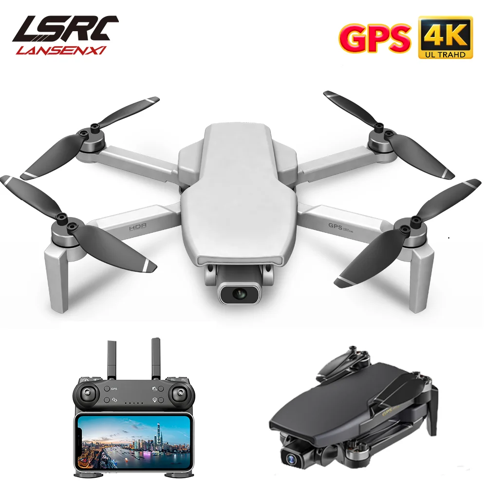 LSRC Mini Brnenje GPS L108 4K HD 5G WiFi Brushless Motor FPV Dron, ki plujejo pod 25 Minut oddaljen RC 1km RC Quadcopter VS EX5 brnenje