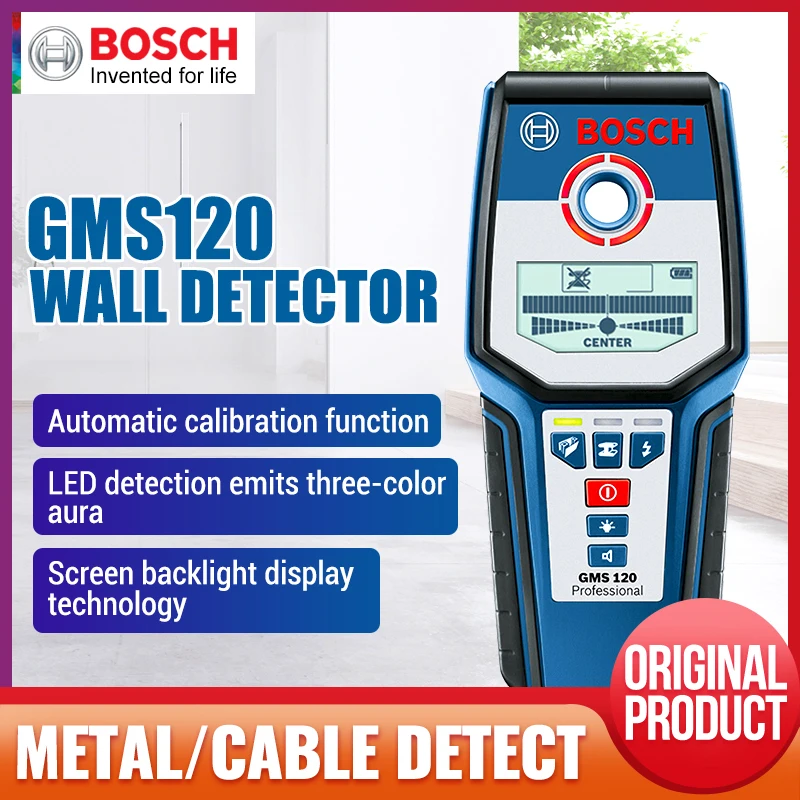 Bosch GMS120 Visoko precizne Stenski Detektor Profesionalne Merilne Žice / Les / Baker / Kovinski / za Odkrivanje Instrument