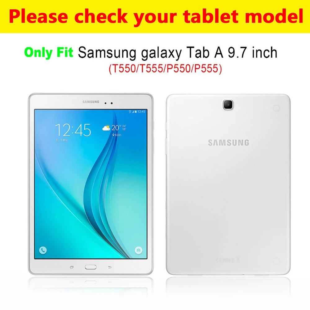 Samsung Galaxy Tab JE 9,7 SM-T550 T555 P550 P555 luksuzni krokodil vzorec flip usnjena torbica shockproof folio stojalo za Tablične pokrov