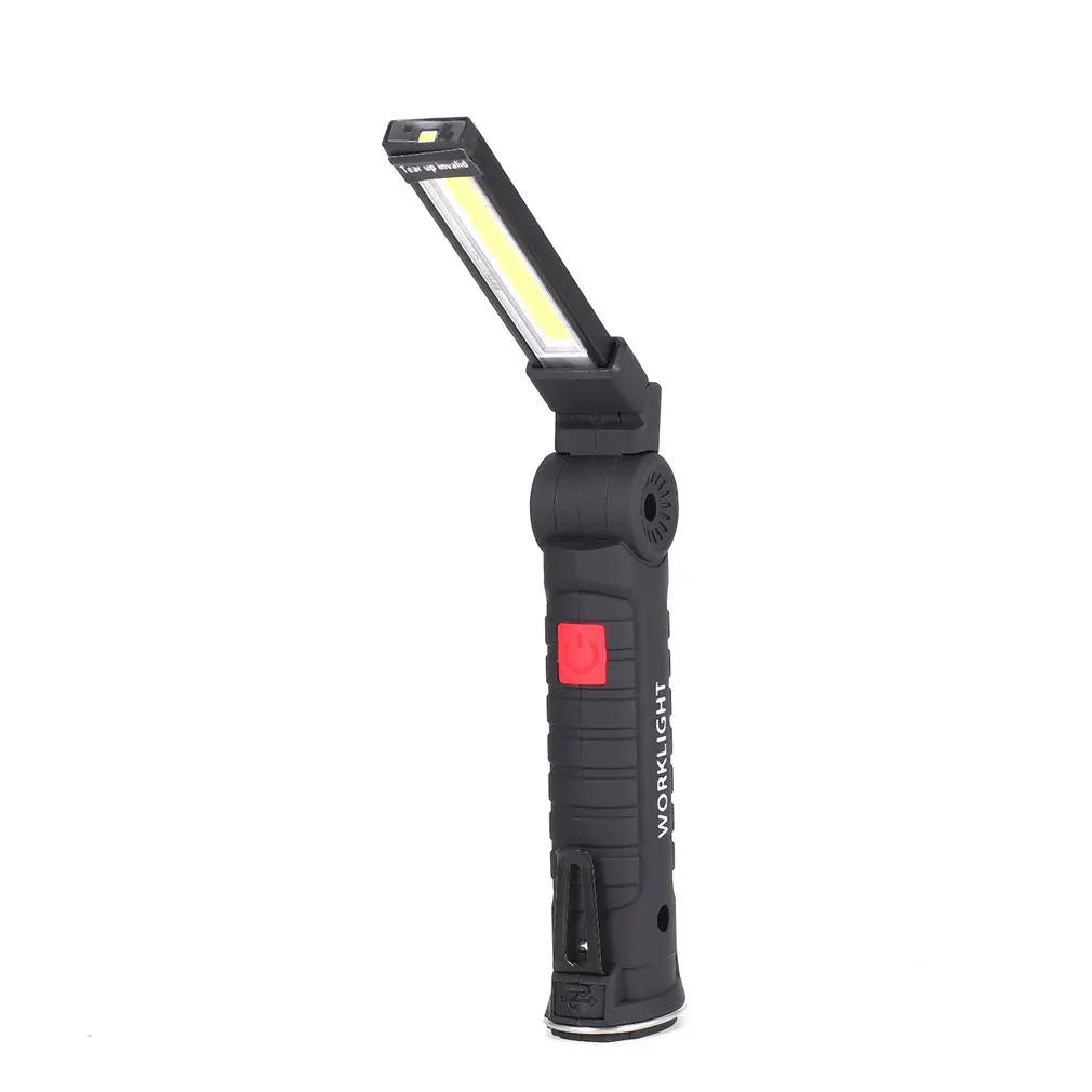 Mini LED delovna Lučka Prenosni Reflektor z Magnetno Bazo Posnetek USB Polnjenje Popravila Baklo Gibljiv Delovni Lahka Svetilka