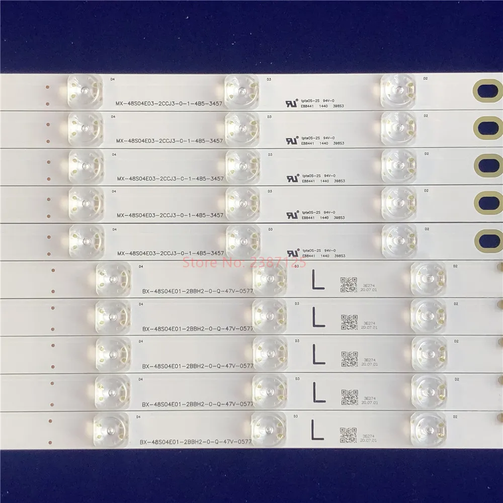 LED osvetlitev ozadja trakovi 480TV05 480TV06 V2 BX-48S04E01-2BBH2 MX-48S04E03-2CCJ3 za Pnasonic TX-48AX630B TX-48AX630E TX-48AXW634